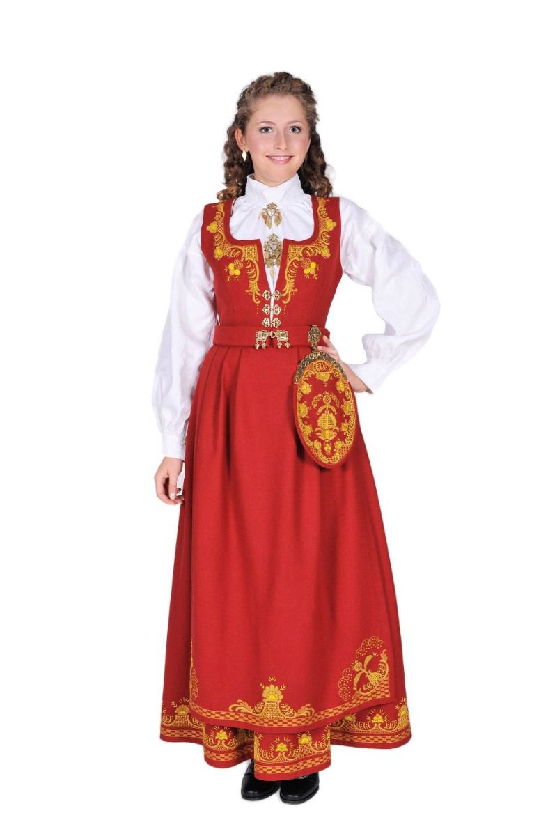 Sogne bunad with apron and scarf